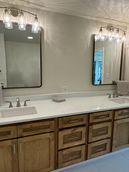 Bathroom Remodel in Carrolton, Tx. Tile, Vanity, Shower Remodel