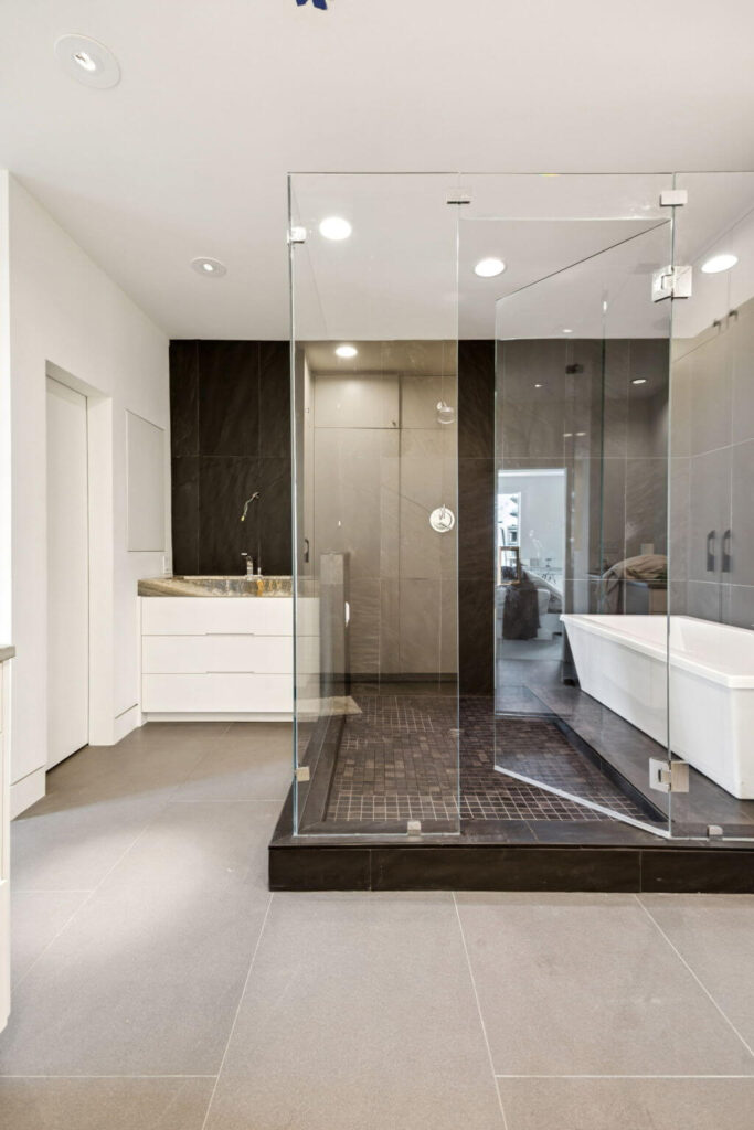 Travis_008 Henderson/Knox Bathroom Remodel. Upgraded shower tile and waterproofing for a condo resident.